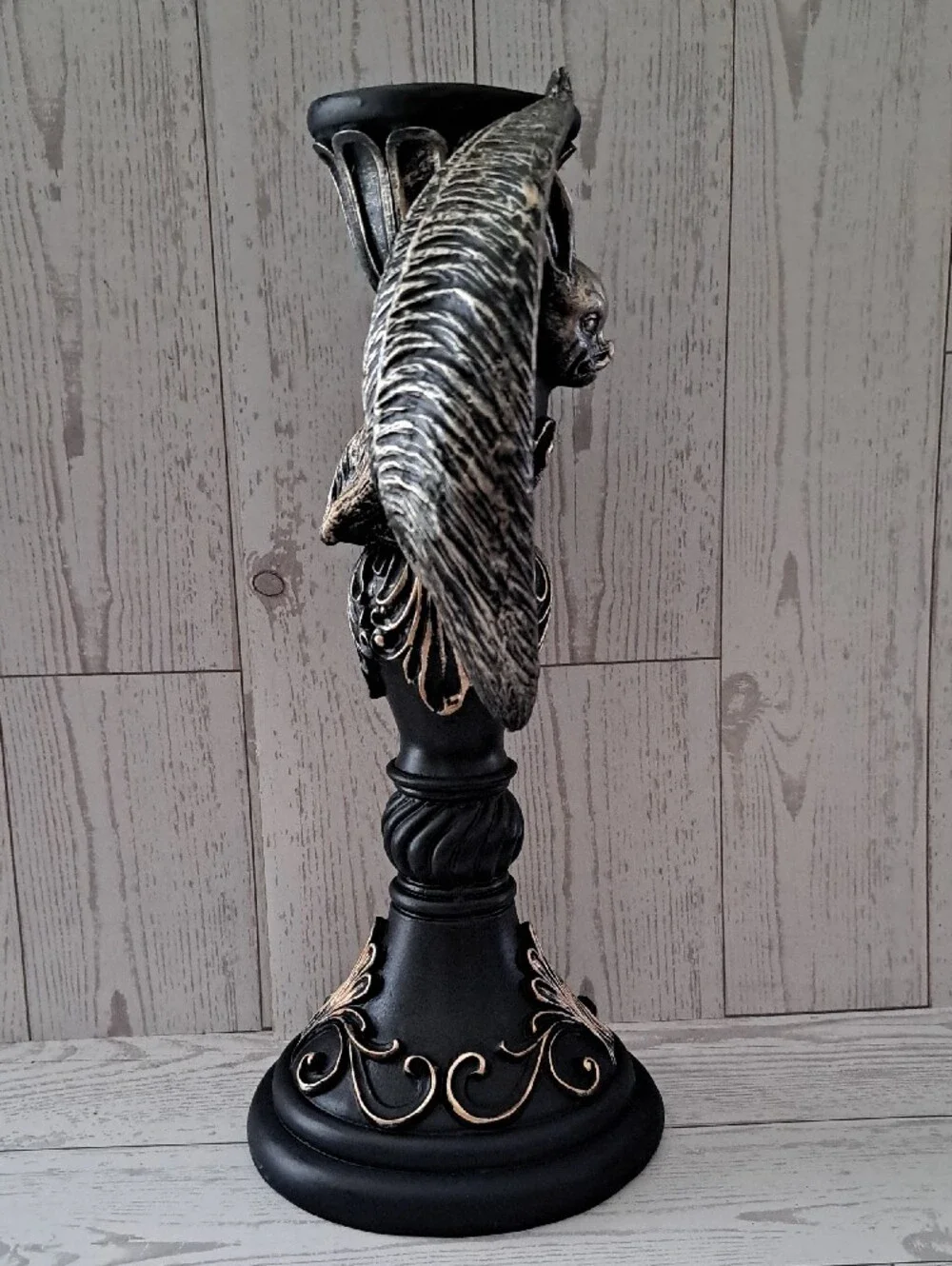 Gothic Bat Candle Holder Decorative Accent Halloween Decor